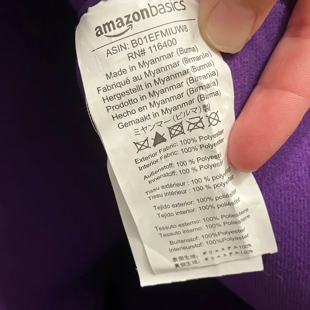 Amazon Basics Purple Tablet laptop protective Sleeve bag like new!